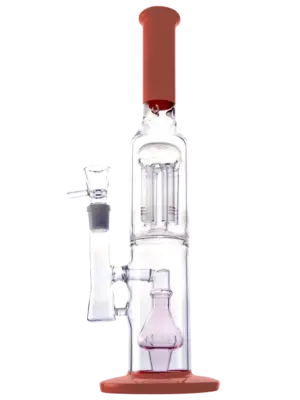 Glasbong mit Diffusor und Perkolator Orange