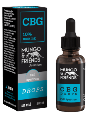 CBG DROPS 10%, 10ML, Full spectrum 0,2%THC