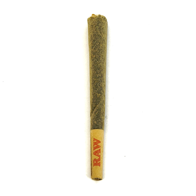 joint-berry-chill - Volcano Premium Herbstones Pre-rolled cannabis joint in RAW paper on a white background.